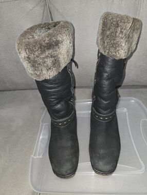 Women's Blondo Black Shearling Winter Boots 7M